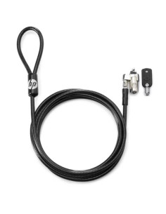 HP CABLE DE SEGURIDAD CON LLAVE PARA PORTÁTIL 10MM NEGRO
