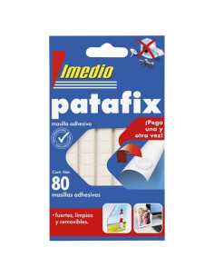 IMEDIO MASILLA DE FIJACIÓN PATAFIX ADHESIVO REMOVIBLE 80 PASTILLAS