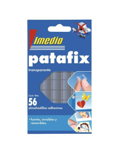 IMEDIO ALMOHADILLAS ADHESIVAS PATAFIX DOBLE CARA TRANSPARENTE 56 PASTILLAS