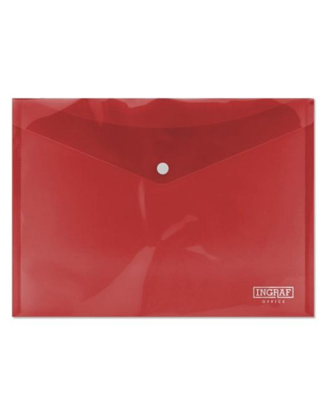 INGRAF SOBRE PORTADOCUMENTOS CON BROCHE A4 ROJO