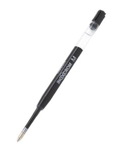 INOXCROM CARGA BOLÍGRAFO CUERPO TRANSPARENTE 10MM NEGRO