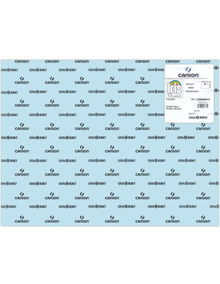 IRIS CARTULINA 50X65CM 240GR AZUL CIELO -25U-