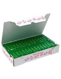 JOVI PLASTILINA SCHOOL PASTILLA 50GR VERDE OSCURO CAJA 30 UD