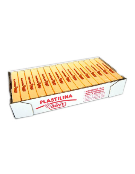 JOVI PLASTILINA SCHOOL PASTILLA 150GR AMARILLO CAJA 15 UD