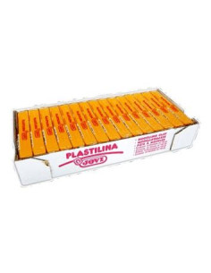 JOVI PLASTILINA SCHOOL PASTILLA 150GR AMARILLO OSCURO CAJA 15 UD