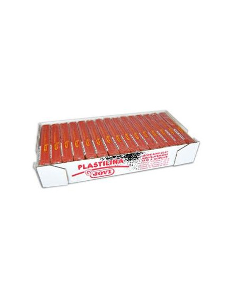 JOVI PLASTILINA SCHOOL PASTILLA 150GR RUBÍ CAJA 15 UD
