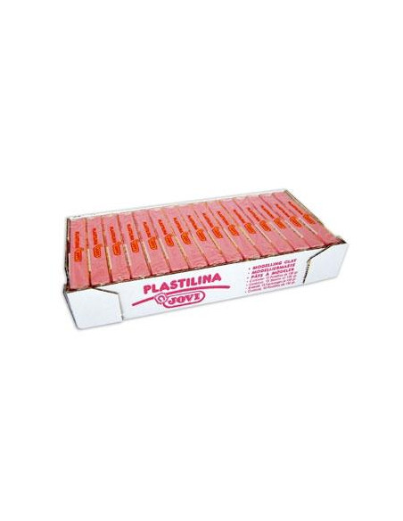 JOVI PLASTILINA SCHOOL PASTILLA 150GR ROSA CAJA 15 UD