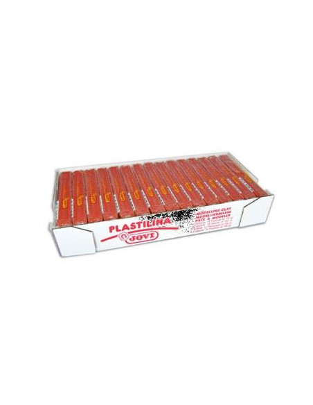 JOVI PLASTILINA SCHOOL PASTILLA 150GR MARRÓN CAJA 15 UD