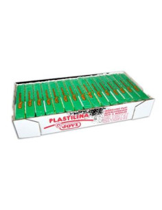 JOVI PLASTILINA SCHOOL PASTILLA 150GR VERDE CLARO CAJA 15 UD
