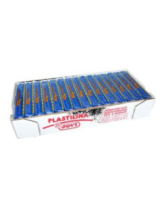JOVI PLASTILINA SCHOOL PASTILLA 150GR AZUL OSCURO CAJA 15 UD