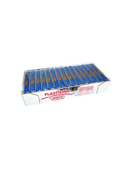 JOVI PLASTILINA SCHOOL PASTILLA 150GR AZUL OSCURO CAJA 15 UD