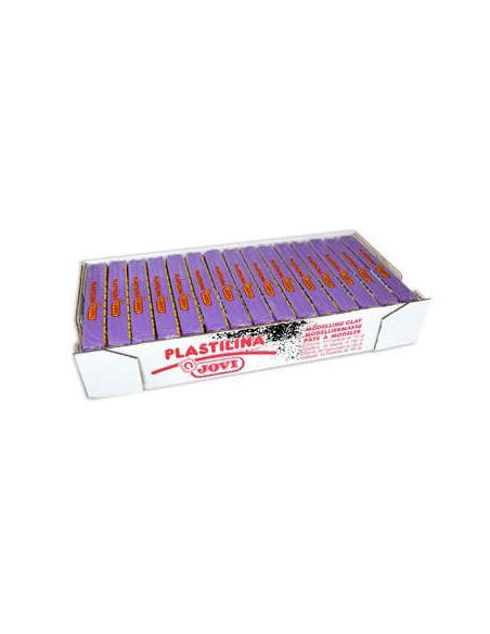 JOVI PLASTILINA SCHOOL PASTILLA 150GR LILA CAJA 15 UD