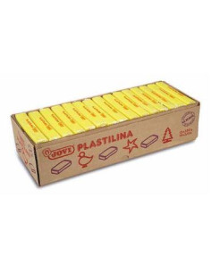 JOVI PLASTILINA PASTILLA 350GR UNICOLOR AMARILLO CAJA 15 UD