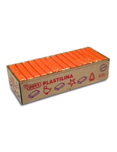 JOVI PLASTILINA PASTILLA 350GR UNICOLOR NARANJA CAJA 15 UD