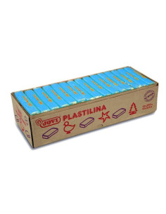 JOVI PLASTILINA PASTILLA 350GR UNICOLOR AZUL CLARO CAJA 15 UD