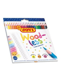 JOVI LÁPICES DE COLORES WOODLESS CSURTIDOS ESTUCHE 24 UD