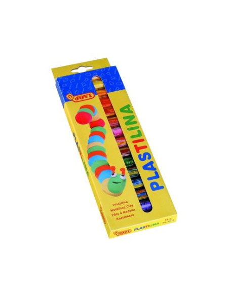 JOVI PLASTILINA BARRA 15GR COLORES SURTIDOS ESTUCHE 15 UD