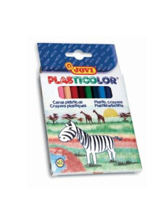 JOVI CERAS PLASTICOLOR 117MM COLORES SURTIDOS ESTUCHE 12 UD