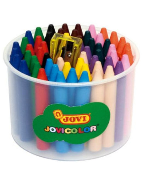 JOVI CERAS JOVICOLOR BOTE DE 60  1 SACAPUNTAS CSURTIDOS