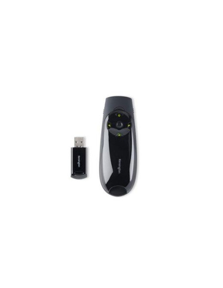 KENSINGTON EXPERT PUNTERO LASER VERDE - CONEXIÓN INALÁMBRICA USB PLUG & PLAY A 24 GHZ - ALCANCE 45M