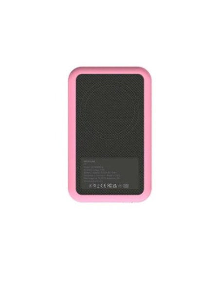 KREAFUNK CARGADOR POWER BANK CON CARGA INALÁMBRICA QI 5K MAH ROSA CLARO