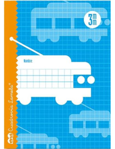 LAMELA LIBRETA GRAPADA 30H 4 70GR CUADROVÍA 3MM CMARGEN CUBIERTA BÁSICA