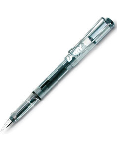 LAMY PLUMA ESTILOGRÁFICA SAFARI VISTA 012 CLIP METÁLICO  PLÁSTICO TRANSPARENTE