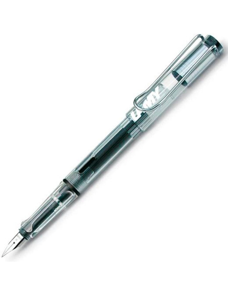 LAMY PLUMA ESTILOGRÁFICA SAFARI VISTA 012 CLIP METÁLICO  PLÁSTICO TRANSPARENTE