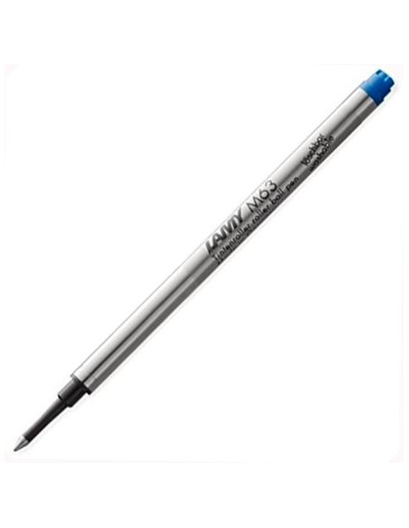 LAMY RECAMBIO PARA ROLLERS CON CAPUCHON M63 PUNTA MEDIA TINTA AZUL