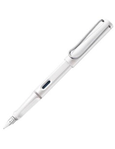 LAMY PLUMA ESTILOGRÁFICA SAFARI 019M TINTA AZUL PUNTA M BLANCO