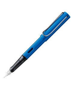 LAMY PLUMA ESTILOGRÁFICA AL-STAR ALUMINIO LIGERO CARTUCHO TINTA AZUL PUNTA M OCEAN BLUE