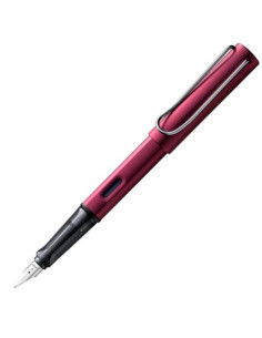 LAMY PLUMA ESTILOGRÁFICA AL-STAR ALUMINIO LIGERO CARTUCHO TINTA AZUL PUNTA M BLACK PURPLE