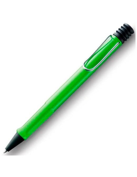 LAMY BOLÍGRAFO SAFARI GREEN 213M PUNTA MEDIA TINTA AZUL RECARGABLE COLOR VERDE EN ESTUCHE