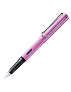 LAMY PLUMA ESTILOGRÁFICA AL-STAR ALUMINIO LIGERO MANGO ERGONÓMICO CARTUCHO TINTA AZUL PUNTA M LILA