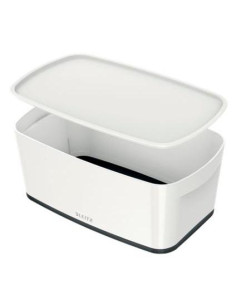 LEITZ CAJA ALMACENAMIENTO MYBOX WOW PEQUEÑA CTAPA 318X128X191MM NEGROBLANCO
