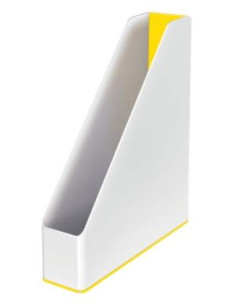 LEITZ REVISTERO WOW DUAL A4 PLÁSTICO AMARILLOBLANCO