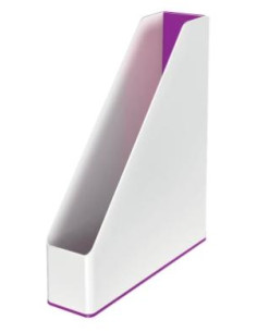 LEITZ REVISTERO WOW DUAL A4 PLÁSTICO VIOLETABLANCO