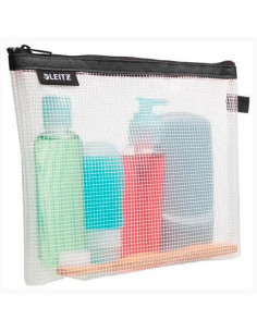 LEITZ BOLSITA WOW MULTIUSOS LAVABLE CREMALLERA 17X24 CM FONDO EXTENSIBLE NEGRO