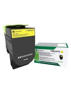 LEXMARK TONER AMARILLO CSCX 417 517 - GRAN RENDIMIENTO RETORNABLE