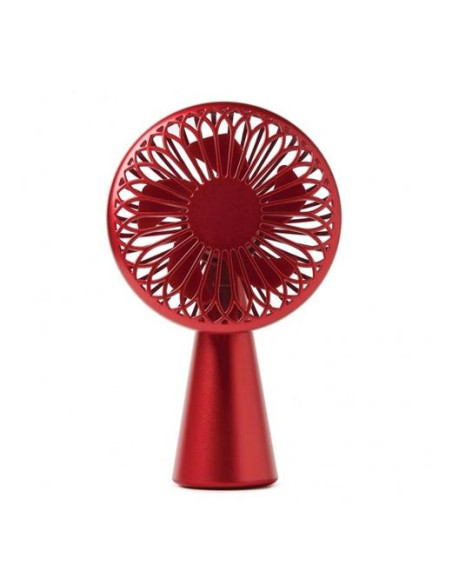 LEXON VENTILADOR DE SOBREMESA USB WINO ROJO
