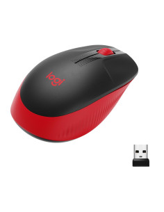 LOGITECH RATÓN M190 INALÁMBRICO 1000PPP AMBIDIESTRO 3 BOTONES ROJO