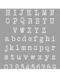 LA PAJARITA STENCIL ST-11 PLANTILLA DECORATIVA MODELO TYPEWRITER