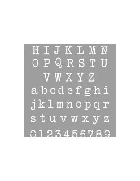LA PAJARITA STENCIL ST-11 PLANTILLA DECORATIVA MODELO TYPEWRITER
