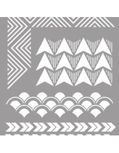 LA PAJARITA STENCIL ST-21 PLANTILLA DECORATIVA MODELO GEOMETRIC