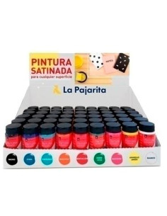 LA PAJARITA PINTURA SATINADA BOTE DE 35ML COLORES SURTIDOS EXPOSITOR SOBREMESA 54UD