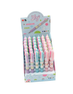 M&G BOLÍGRAFO 4 COLORES JOY CANDY CSURTIDOS EXPOSITOR 36 UD