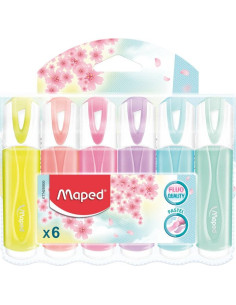 MAPED MARCADOR FLUORESCENTE CLASSIC CSURTIDOS PASTEL BLÍSTER 6 UD
