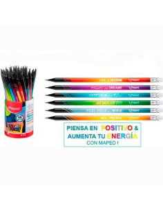 LAPIZ de GRAFITO MAPED BLACK PEPS ENERGY - HB BOTE DE 72