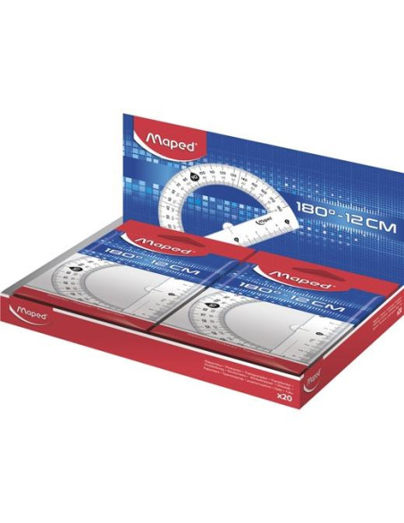 MAPED TRANSPORTADOR 180 BASE 12CM