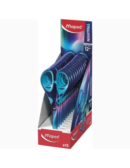 MAPED TIJERAS NIGHTFALL 16CM MULTICOLOR C12U
